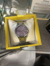 Invicta 69058 Womens Purple Dial Watch Silver Tone Bezel And Band. 35mm picture