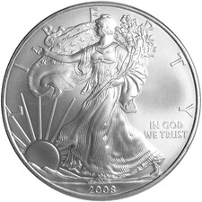 2008 $1 American Silver Eagle 1 oz Brilliant Uncirculated picture