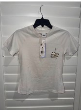 Adidas White T Shirt Sneaker Sketch NWT- Medium picture