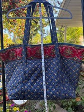 Vera Bradley Quilted Tote Bag with Floral and Paisley Pattern picture