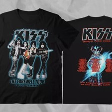 KISS 2000 Tour Shirt Rare Design 2 Side Black Unisex Shirt S-5XL WA0090 picture