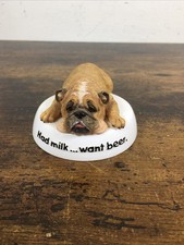 2002 Zelda Wisdom Bulldog “Had Milk ... Want Beer”  4773 Dog Figurine Westland picture