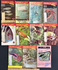 Lot Vintage 1966 Tropical Fish Hobbyist magazines 10 Issues PLUS Mollies Pamph. picture