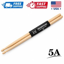 5A/7A Maple Drum Sticks 1 Pair Hard Maple Wood Drumsticks for Practice picture