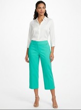NWT INC International Concepts Womens 24W Skinny Capri Pants Mid Rise Green Plus picture
