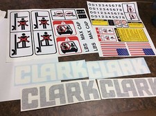 Clark forklift decal kit with safety decals.   picture