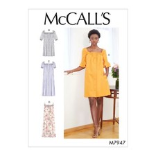 McCall's Sewing Pattern 7947 10229 Dresses Misses Size 16-22 picture