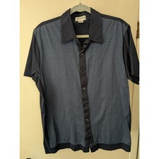 Men's large Alfani short sleeve button up dress shirt picture