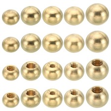 20pcs M3/M4/M5/M6 Ball Thread Cap Nuts Knob, Brass Gold Light Fixture Screws ... picture