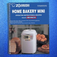 Zojirushi BB-HAC10 Home Bakery Mini Bread Machine Owners Manual User Guide picture