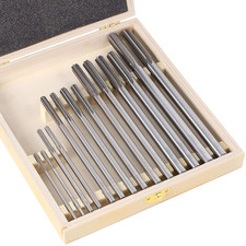 14Pcs HSS Chucking Reamer Set, 0.1240