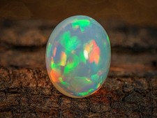 5.55  Carat Ethiopian Fire Opal Cabochon 13x10x7 MM Oval Shape Welo Fire Opal picture