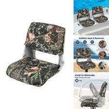 Goplus Folding Boat Seats 1 Pack - Camo & Gray picture