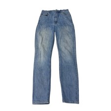 Reformation Harper Ultra High Rise Skinny Jeans Cyprus Wash Denim Womens  25X28 picture