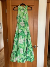 Farm Rio Dewdrop Floral Cutout-Back Midi Dress, size small picture