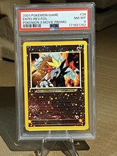 2001 Pokémon Entei 34/53 Wotc Promo Reverse Holo PSA 8 picture