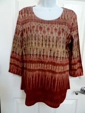 *NEW ENERGE WORLD WEAR Sz Med. Lightweight Sweater Colorful Pullover* picture