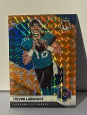 2021 Panini Mosaic Trevor Lawrence Reactive Orange NFL Debut RC  picture