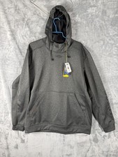 AFTCO Shadow Fleece Hoodie Sweatshirt Charcoal Grey Men’s Large NEW picture