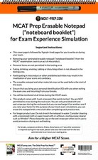 MCAT Prep Erasable Notepad/Whiteboard (noteboard booklet) with Staedtler Marker picture