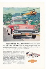 Magazine Ad - 1958 - Chevrolet - Bel Air Sport Coupe picture