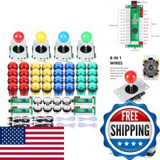 EG STARTS 4 Player Arcade Buttons & Stick for Classic Arcade DIY Kit picture