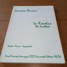 Puccini La Rondine - Vocal Score, Universal Edition picture