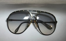 RARE VINTAGE ALPINA M1 Sunglasses - Made in W. Germany - Black & Gold picture