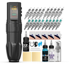 Kit de tatuaje inalámbrico completo con tinta Xtreme, pantalla LED y batería 180 picture