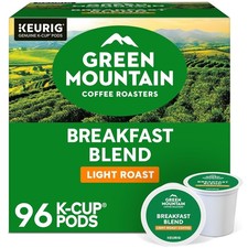 Green Mountain Coffee Breakfast Blend, Keurig K-Cup Pod, Light Roast, 96 Count picture