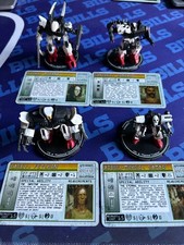 MechWarrior Undead Lance Mech Set (Unique, Rare) w/ Pilot Cards NM picture