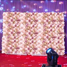 6 Pcs Artificial Flower Wall Panels Backdrop Bouquet Wedding Party Home Decor picture