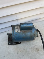 Vintage Flint & Walling Cast Iron Heavy Duty Pump Motor USA made. Working Great picture