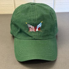 Secession Golf Club East Course Adjustable Cap Hat RETIRED LOGO Deep Green EUC picture