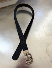 Gucci Men's Black Dress Belt Size 34 1.5