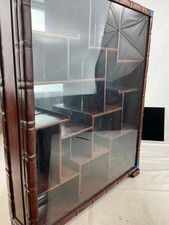 VTG Chinese Solid Hardwood Curio Display Cabinet - Mirrored Back picture