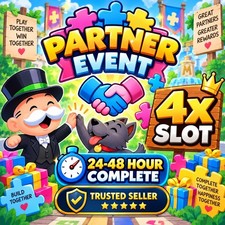 Monopoly Go Farmers Market partners event 4x Slot (24-48 hr) :- 80k full carry  picture