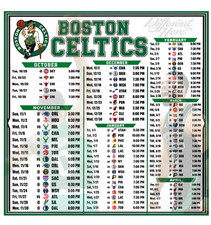 Boston Celtics Basketball Schedule 2026-27 Season LARGE Magnet (8x8 inches) picture