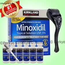 Kirkland Minoxidil 5% 6 month supply with  Free Derma Roller picture