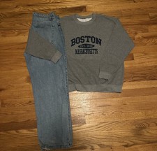 Vintage gray boston crewneck picture