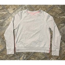 Lululemon Rejuvenate Side Zip Sweatshirt Womens 10 Gray Pink Trim Pullover picture