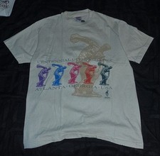 Hanes Vintage 1996 Atlanta Olympic Games T-Shirt Size Medium picture