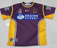 BRISBANE BRONCOS NIKE 05 JERSEY SHIRT RUGBY LEAGUE QUEENSLAND COWBOYS TITANS M picture