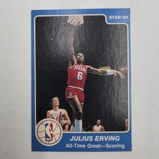 1984-85 Star #281 Julius Erving Dr J | All-Time Great Scoring 76ers Vintage picture
