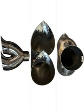 Dual Tear Drop Exhaust Tip 4-5 picture