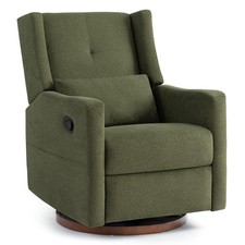 CHITA Nursery Recliner Chair Swivel Glider Rocker Fabric Manual Reclining Chair picture