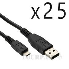 25 Pack - 15ft Micro USB Charger Cable Playstation 4 PS4 Dualshock Controller picture