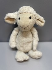 Jellycat Bashful Lamb Plush Medium London Lovey Sheep Soft Toy Retired 12” picture
