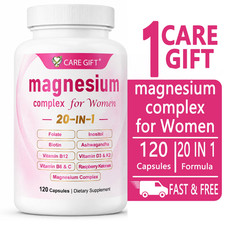 Magnesium Complex for Women 20 in 1 120 Caps Restful Sleep Mood Hormone Balance picture