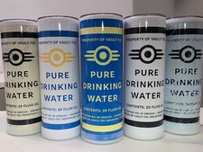 Fallout Vault-Tec Pure Drinking Water 20 Oz. Tumbler w/Metal Straw - FIVE STYLES picture